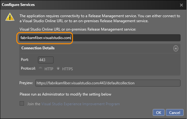 Administration tab; Settings tab