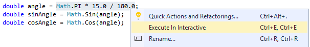 C# Execute In Interactive