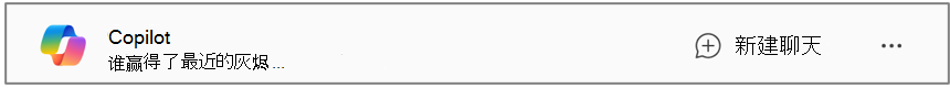 显示“新建聊天”按钮的“Copilot 聊天”。