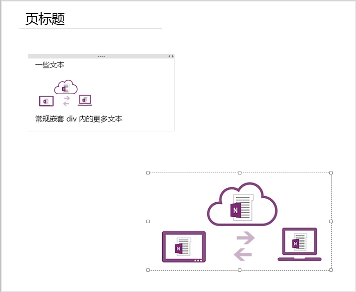 含有绝对定位的 div 和图像的结果页面