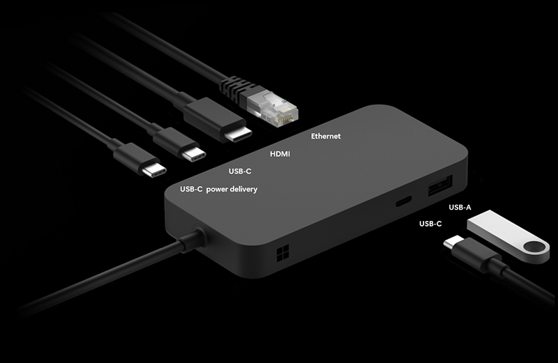 USB4 擴充座的螢幕快照。